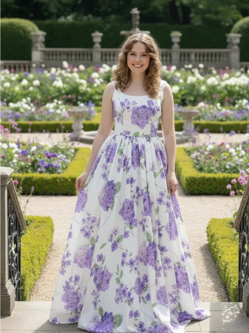 Sherri Hill  Dress with  Floral Print